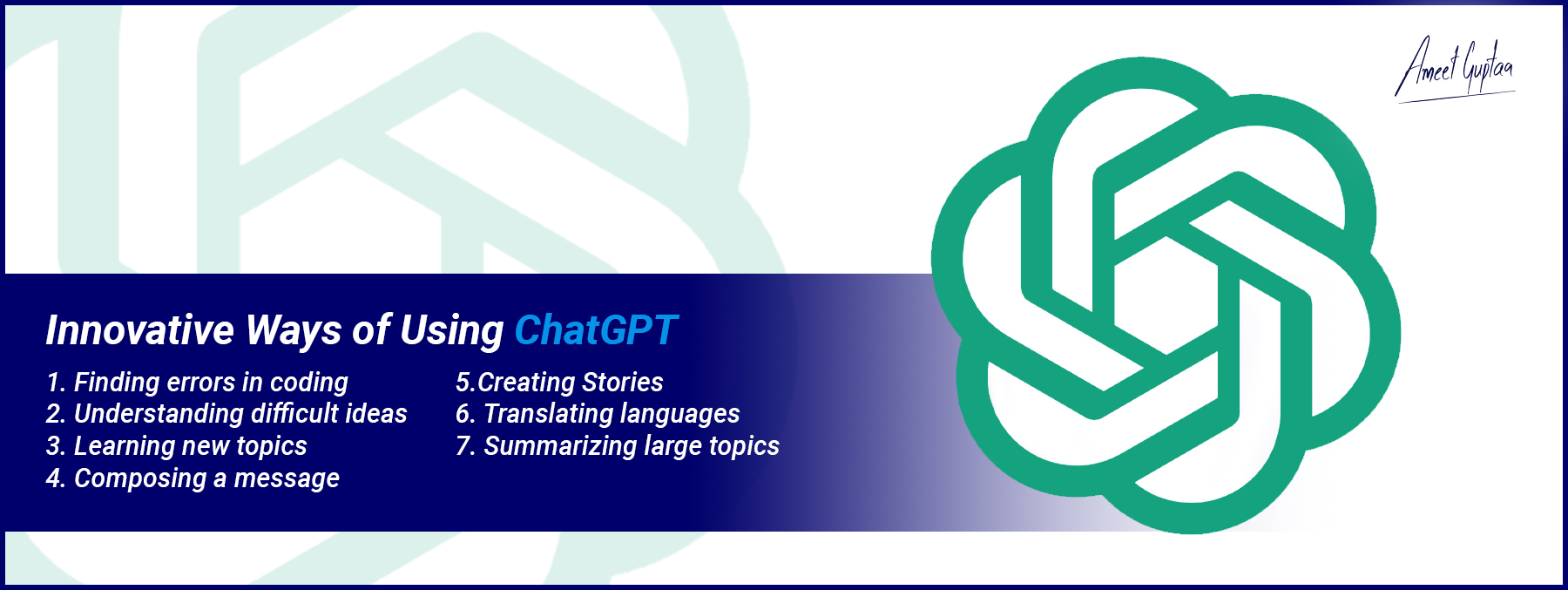 Innovative-Ways-of-Using-ChatGPT-AmeetGuptaa