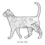 Simple coloring pages of animals