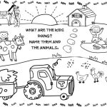 Coloring pages of farm animals free