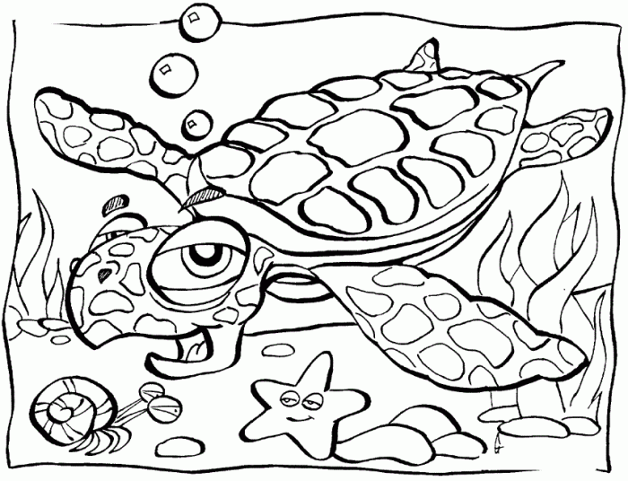 Sea animal coloring pages printable free