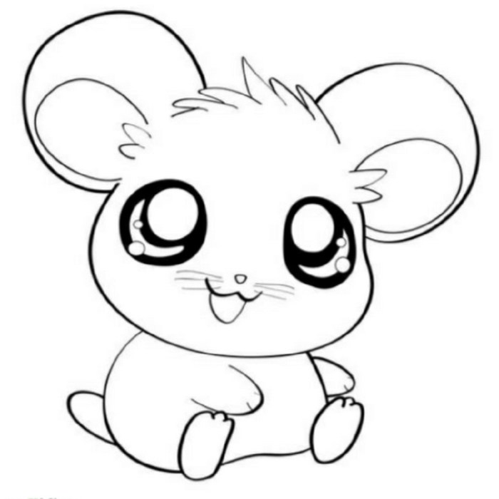 Coloring sheets of cute animals