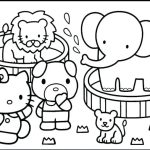 Zoo animal coloring pages