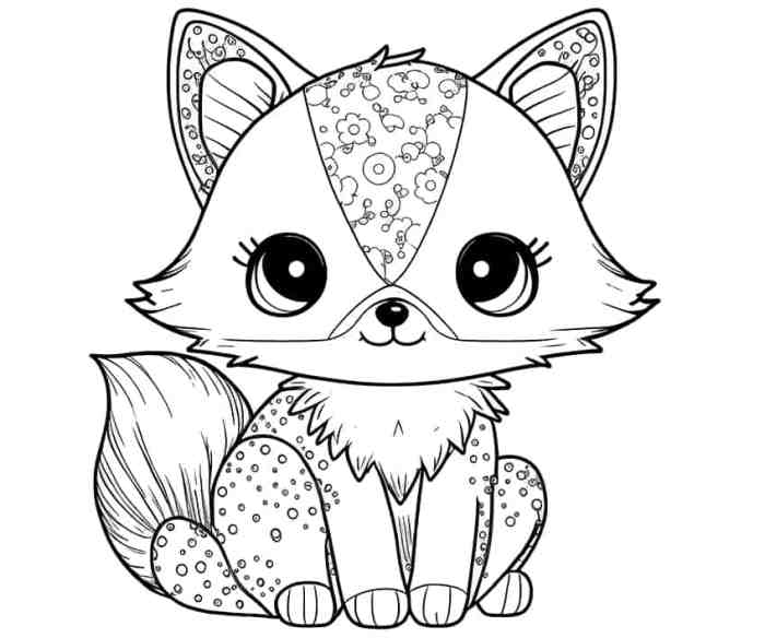 Coloring page of animals