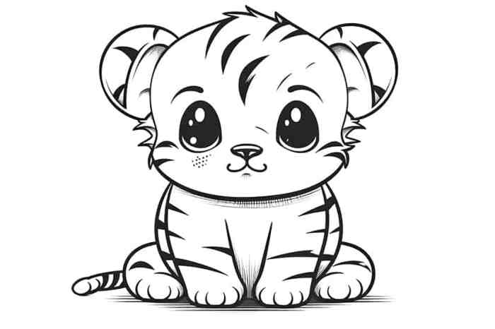 Coloring sheets of cute animals