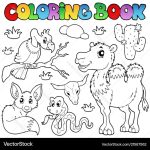 Desert animal coloring pages