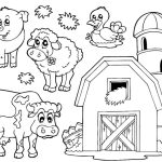 Farm animals coloring pages for preschool printable