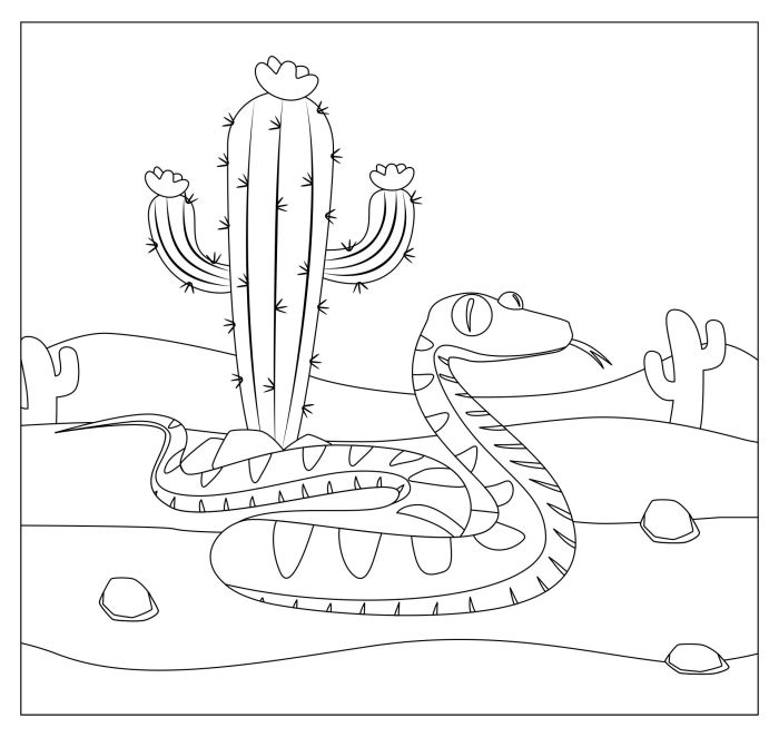 Desert animal coloring pictures