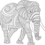 Coloring pages of animals hard