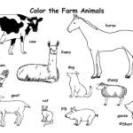 Free coloring pages of farm animals