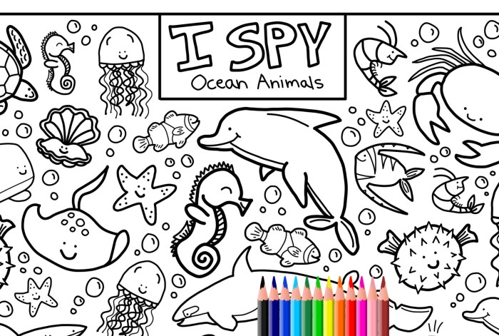 Free ocean animals coloring pages