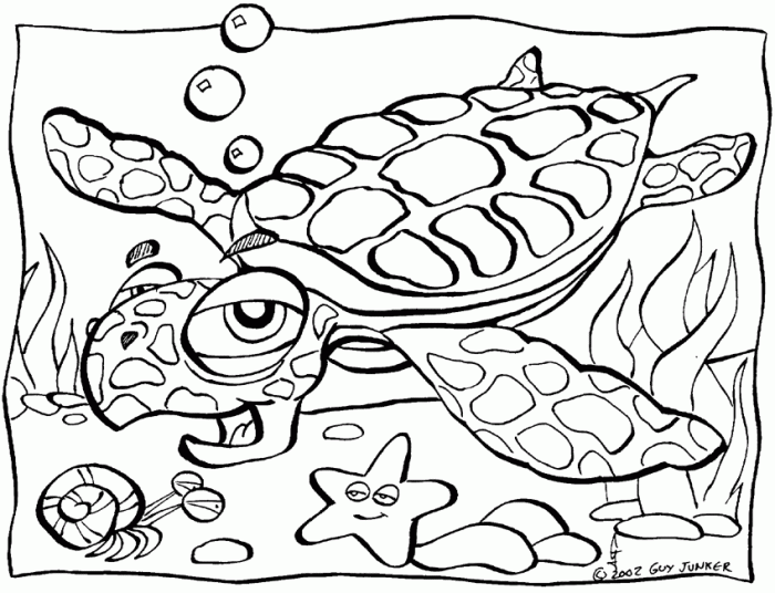 Ocean animals coloring pages printable