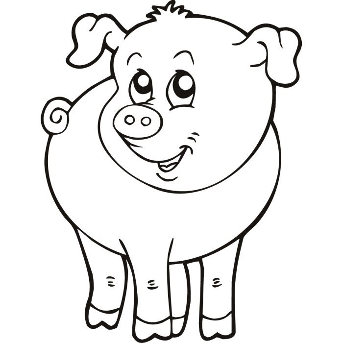 Coloring pages farm animals