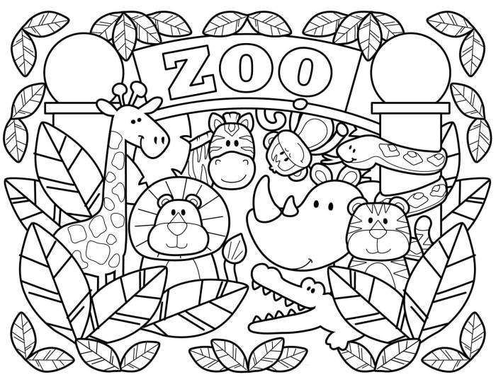 Free coloring pages for kids animals