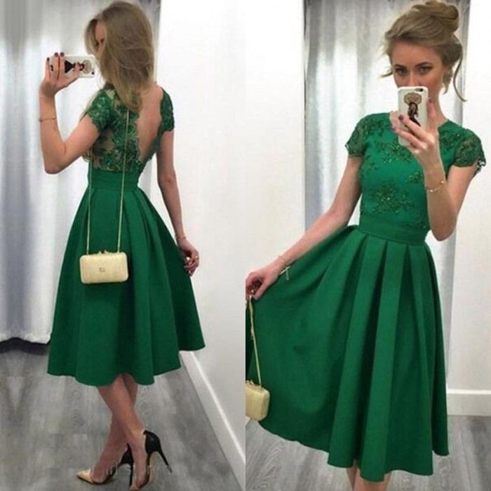 Emerald green dress for wedding