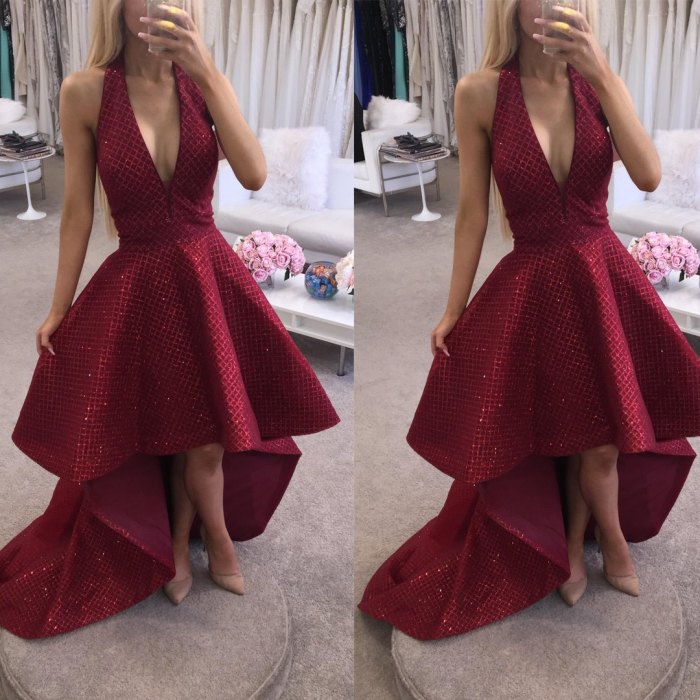 Burgundy dress for wedding