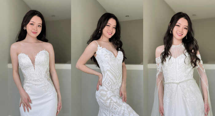 Try on wedding dresses at home