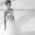 One shoulder wedding dress