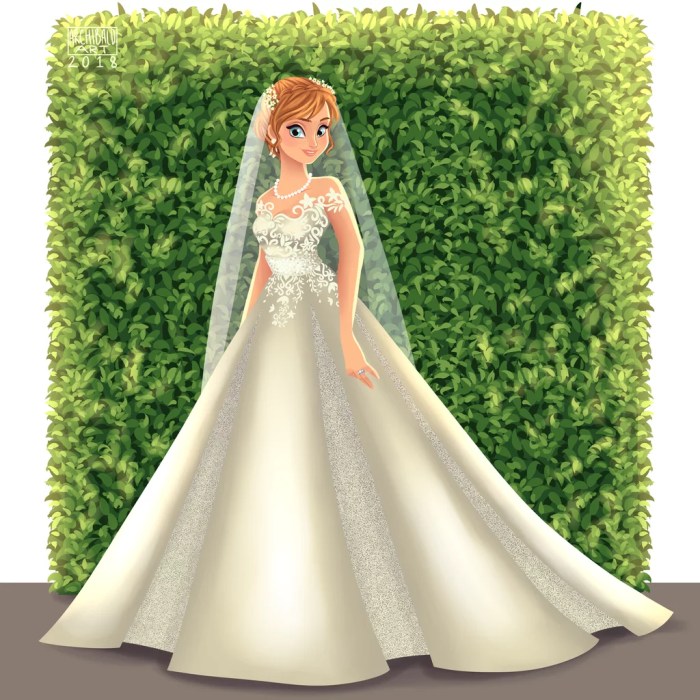 Disney princess wedding dresses