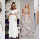 Two piece wedding dresses