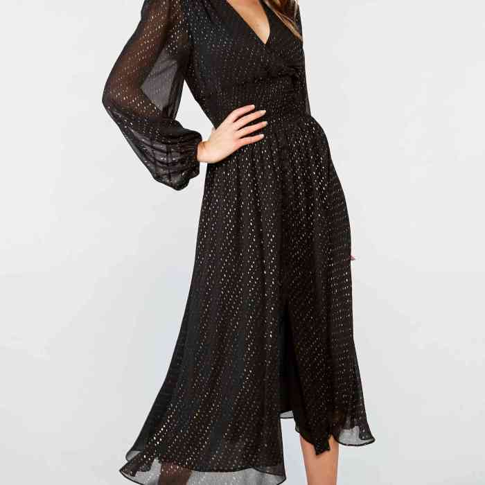 Long sleeve wedding guest dress