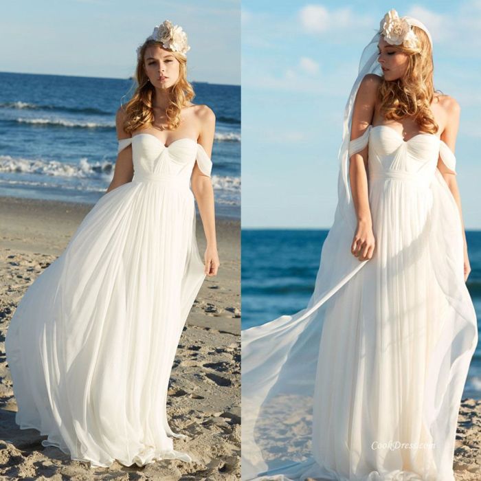 Plus size beach wedding dresses