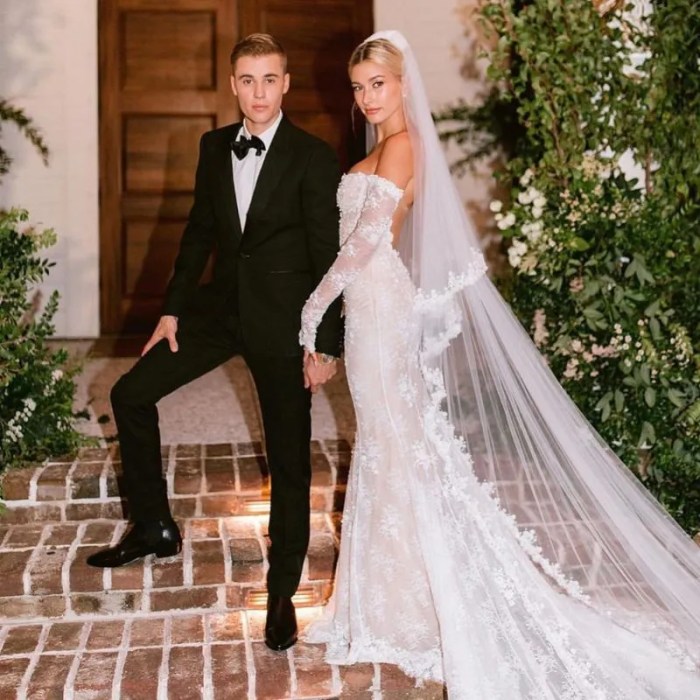 Hailey bieber wedding dress