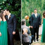 Emerald green dress for wedding