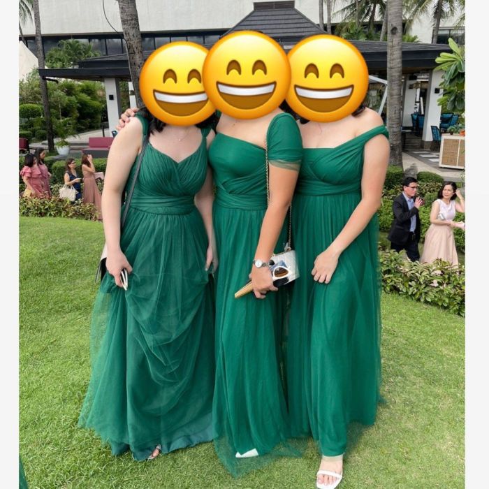 Emerald green dress for wedding