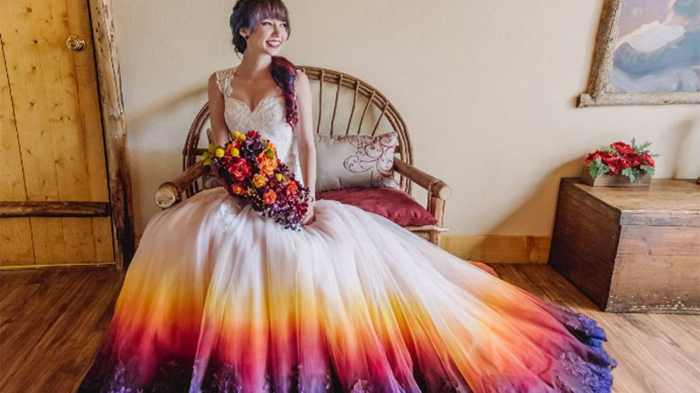 Colors of wedding dresses