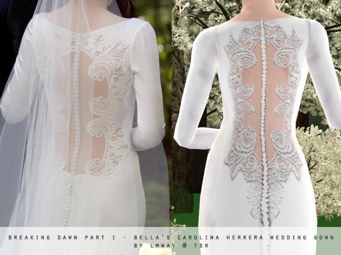 Bella's wedding dress in breaking dawn