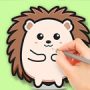 Coloring Book: Cute Hedgehog